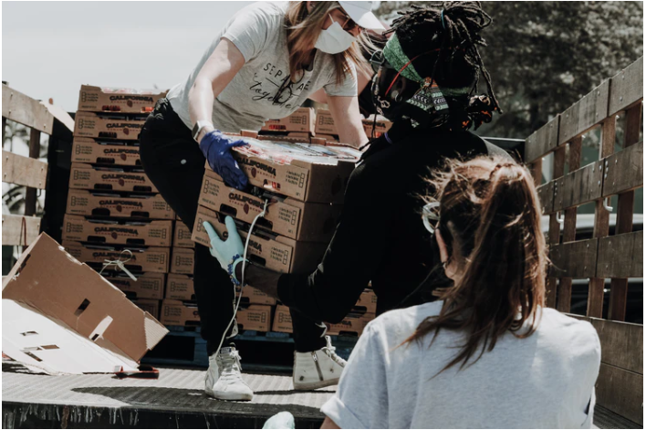 giving food