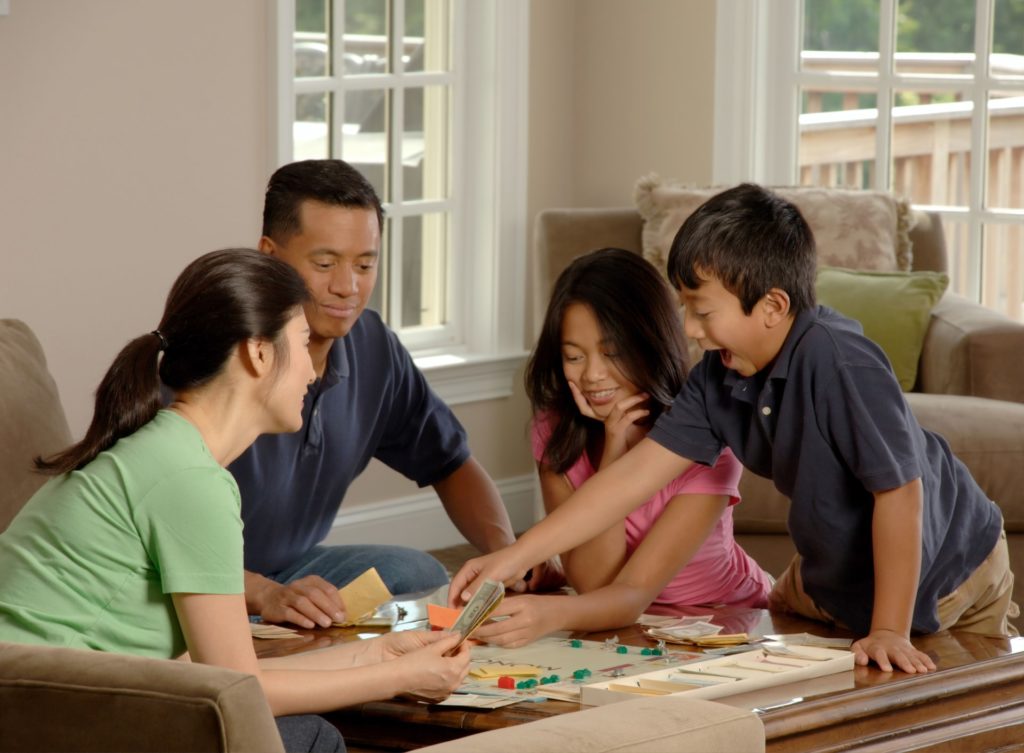 playing Scrabble